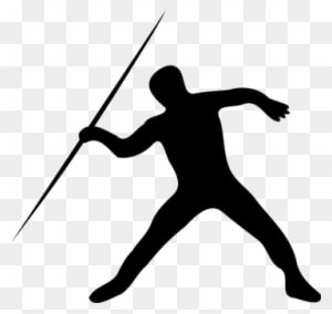 Lance Javelin Throw Shaft Throwing Javelin - Track And Field Silhouette - Transparent PNG Free Download