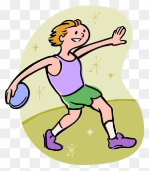 Vector Illustration Of Track And Field Athletic Sport - Cartoon Field And Track Events - Transparent PNG Free Download