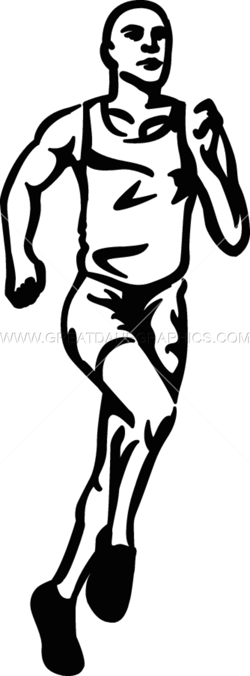 Image Black And White Stock Production Ready Artwork - Track And Field Athletics [RU] - Transparent PNG Free Download