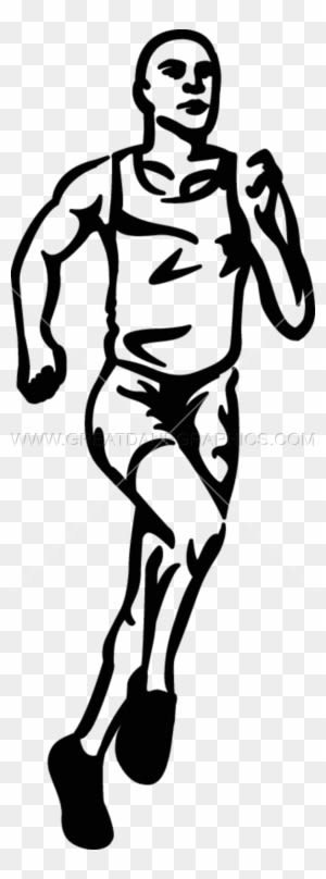 Image Black And White Stock Production Ready Artwork - Track And Field Athletics - Transparent PNG Free Download