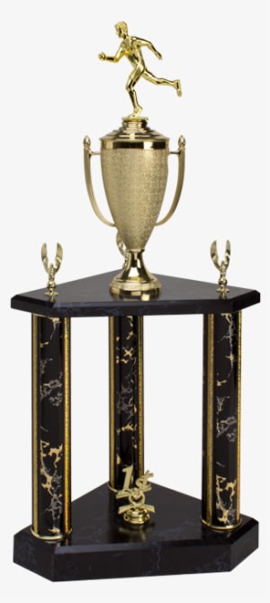 3 Column Trophy For Track & Field Events - Track And Field Trophy - Transparent PNG Free Download
