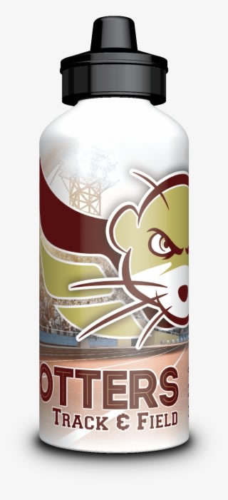 Ff Otters Track & Field - Water Bottle - Transparent PNG Free Download