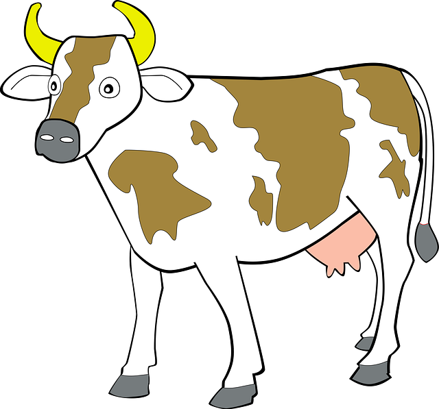 Cow 7 Clip Art At Clker - Animals Clipart - Transparent PNG Free Download