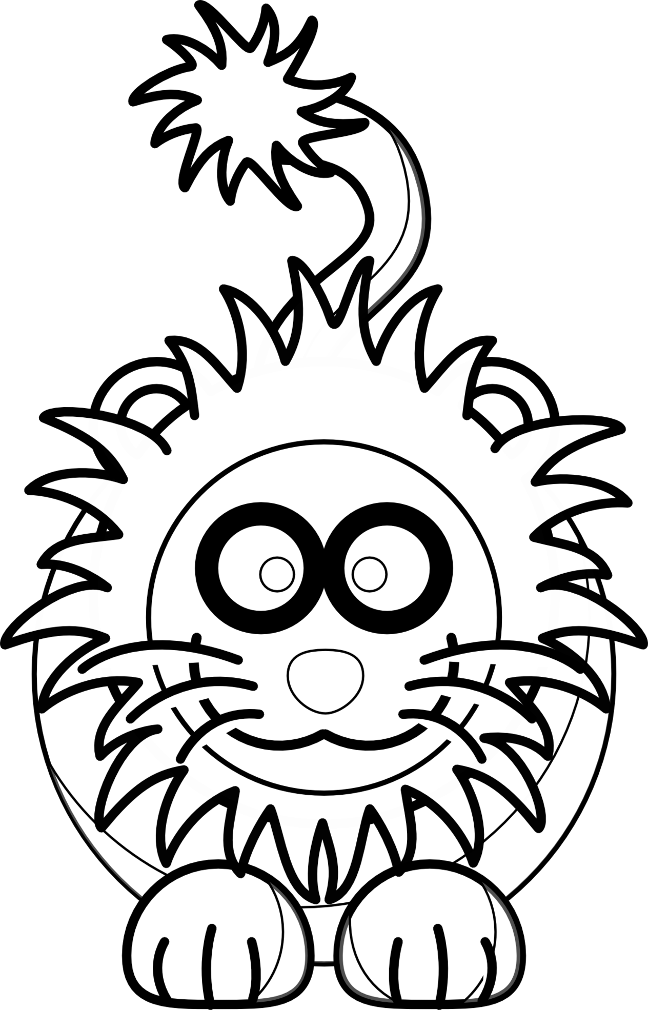Lion Black And White Lion Pictures Black And White - Black And White Pictures Of Animated Lions - Transparent PNG Free Download