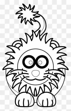 Lion Black And White Lion Pictures Black And White - Black And White Pictures Of Animated Lions - Transparent PNG Free Download