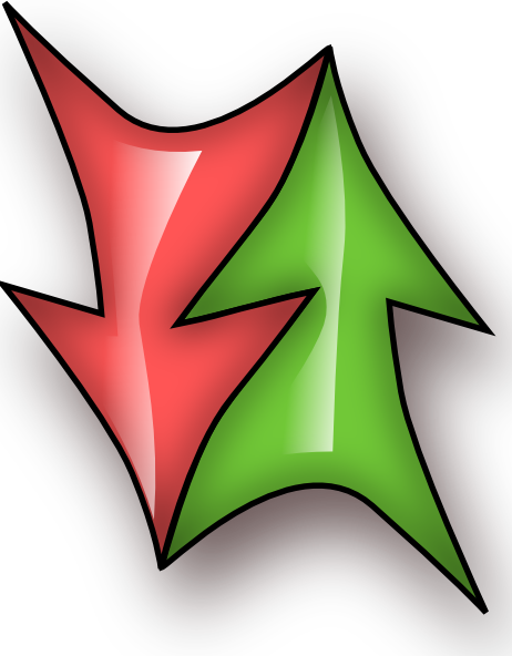 Free Vector Up And Down Double Arrow Clip Art - Animated Up And Down Arrows - Transparent PNG Free Download