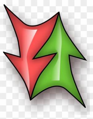 Free Vector Up And Down Double Arrow Clip Art - Animated Up And Down Arrows - Transparent PNG Free Download