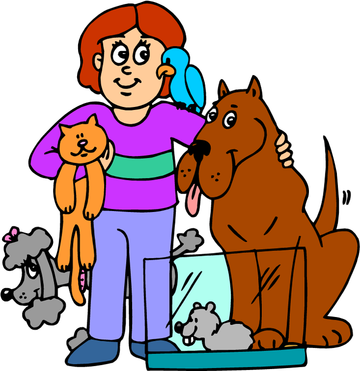 Animal Service Cliparts Free Download Clip Art Man - Cartoon Person With Animals - Transparent PNG Free Download