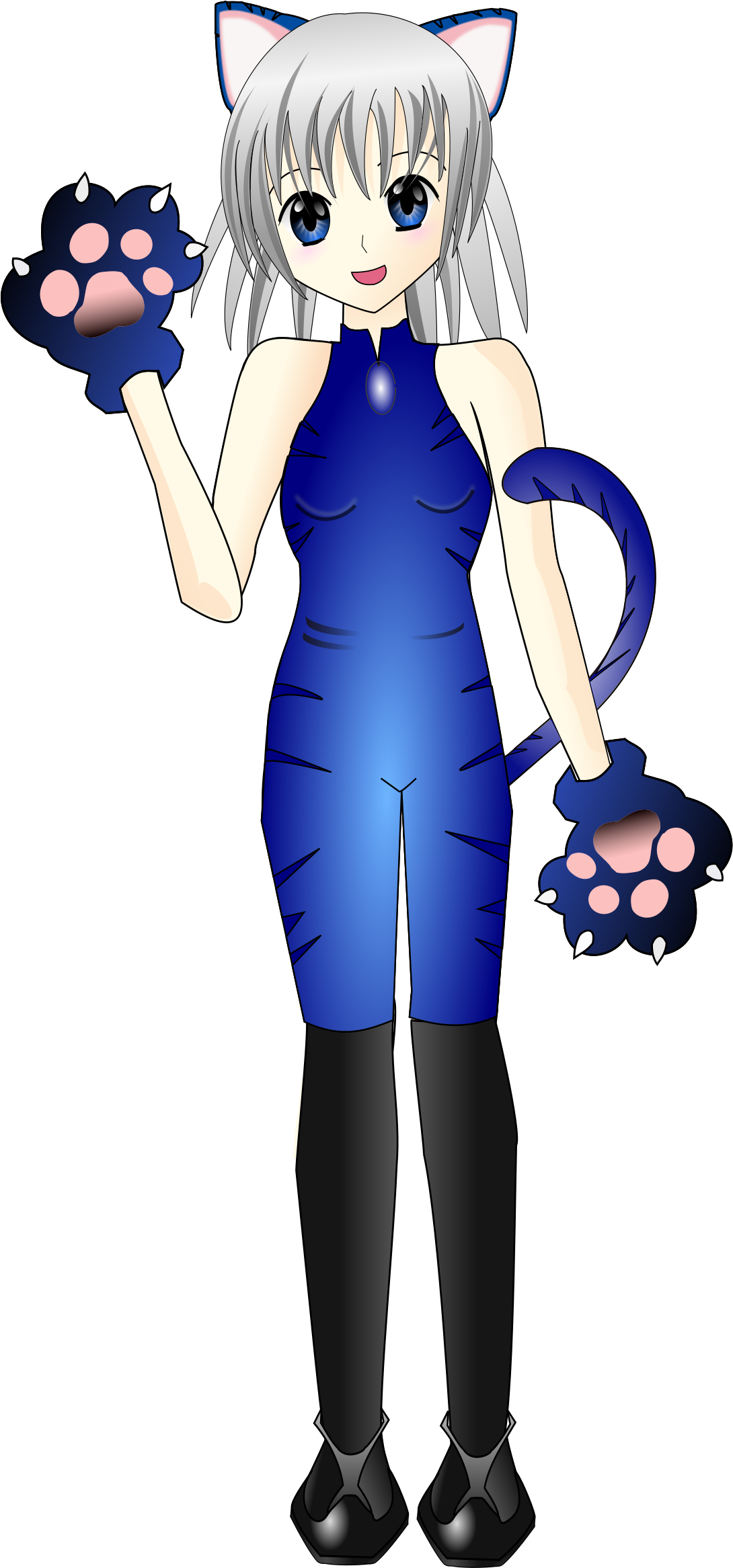 Anime Girl Clip Art - Anime Girl Svg - Transparent PNG Free Download