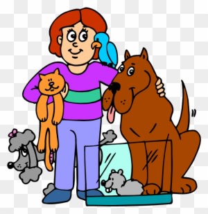 Animal Service Cliparts Free Download Clip Art Man - Cartoon Person With Animals - Transparent PNG Free Download
