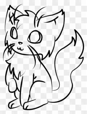 Cat Line Drawing - Animated Cat Profile - Transparent PNG Free Download