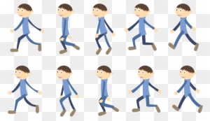 Big Image - Walk Cycle Animation Png - Transparent PNG Free Download