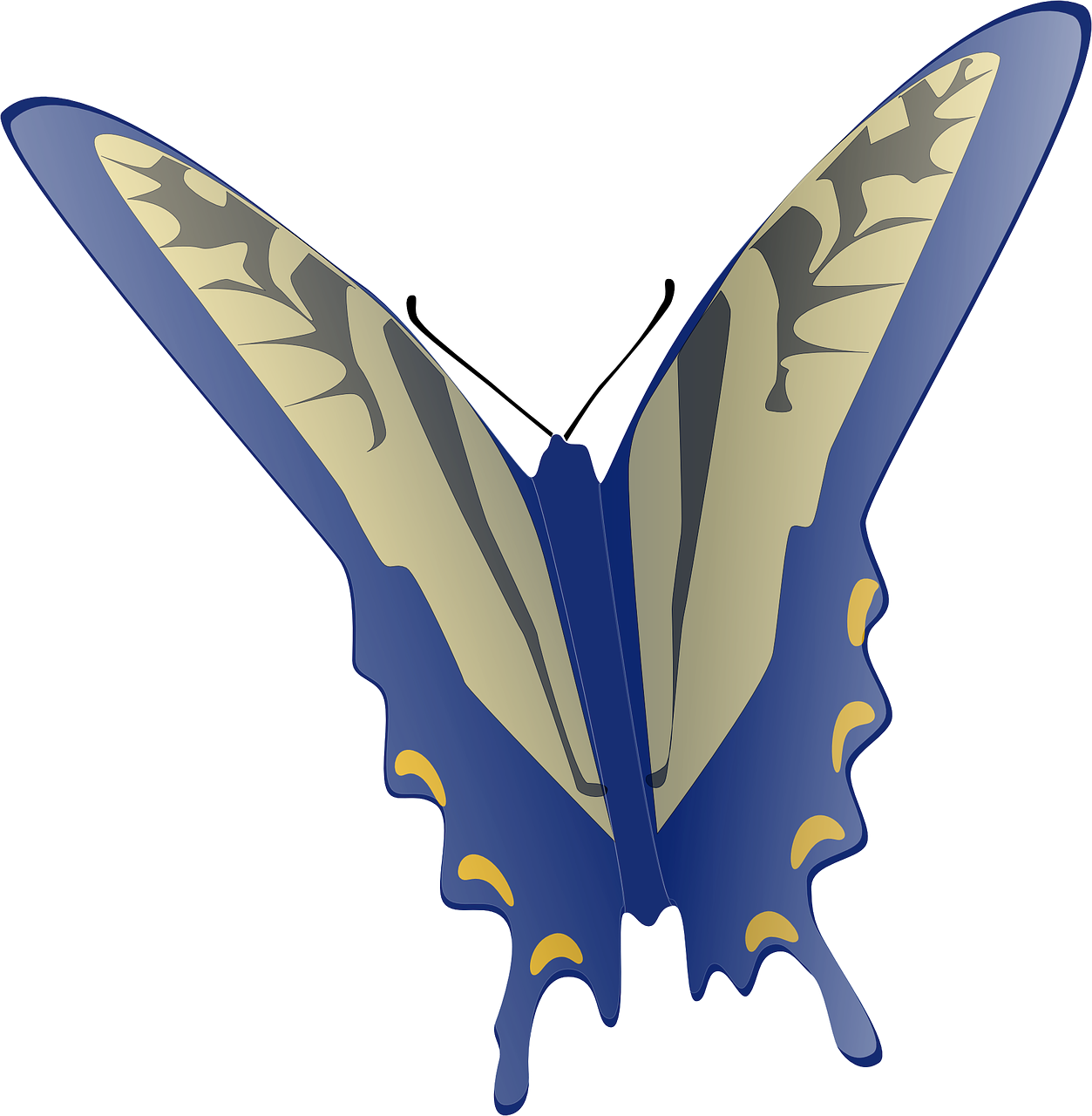 Butterfly Clip Art At Clker - Animated Flying Butterfly Gif - Transparent PNG Free Download