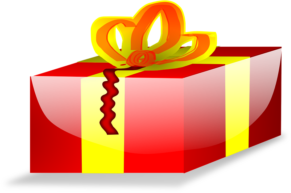 Red Wrapped Christmas Present Clip Art - Transparent Animated Christmas Presents - Transparent PNG Free Download