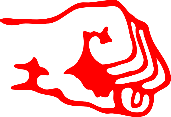 Red Fist Logo Clip Art At Clker - Animal Liberation Human Liberation - Transparent PNG Free Download
