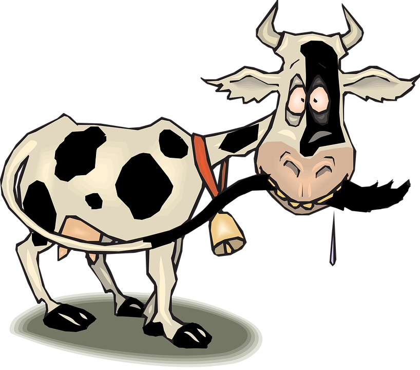 Farm Animals Clipart Funny Cow - Animated Cow - Transparent PNG Free Download
