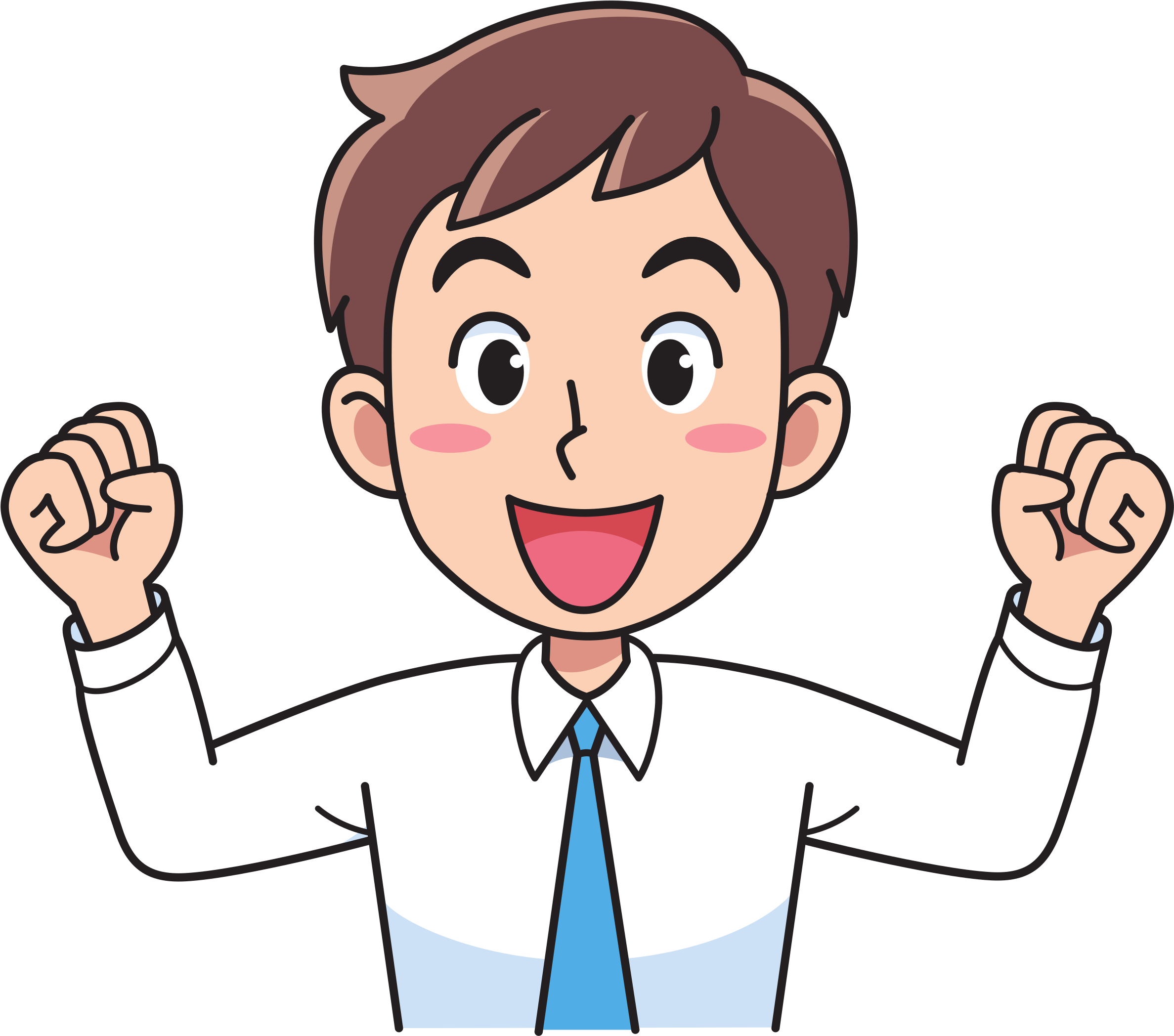 Business Man - Fist Pump - Man And Woman Animated - Transparent PNG Free Download