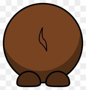 Cartoon Gnu Back - Cartoon Animal Back Front - Transparent PNG Free Download