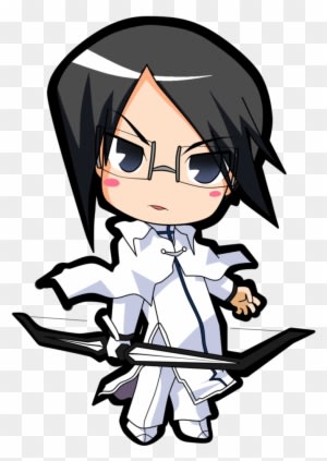 Render Uryu Ishida Chibi By Allenwalker Chan - Anime Bleach Chibi Png - Transparent PNG Free Download