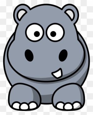 Image Of Baby Hippo Clipart 5 Hippo Clip Art At Vector - Cartoon Animals - Transparent PNG Free Download