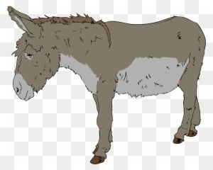 Donkey Clipart - Benjamin From Animal Farm - Transparent PNG Free Download