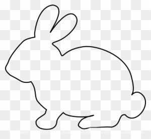 Free Easter Coloring Bunny Rabbit Clip Art - Cut Out Animal Shapes - Transparent PNG Free Download