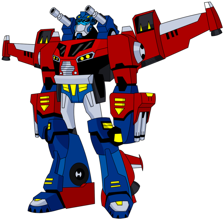 Transformers Clipart Optimus Prime Pencil And In Color - Transformers Animated Optimus Prime Super Mode - Transparent PNG Free Download