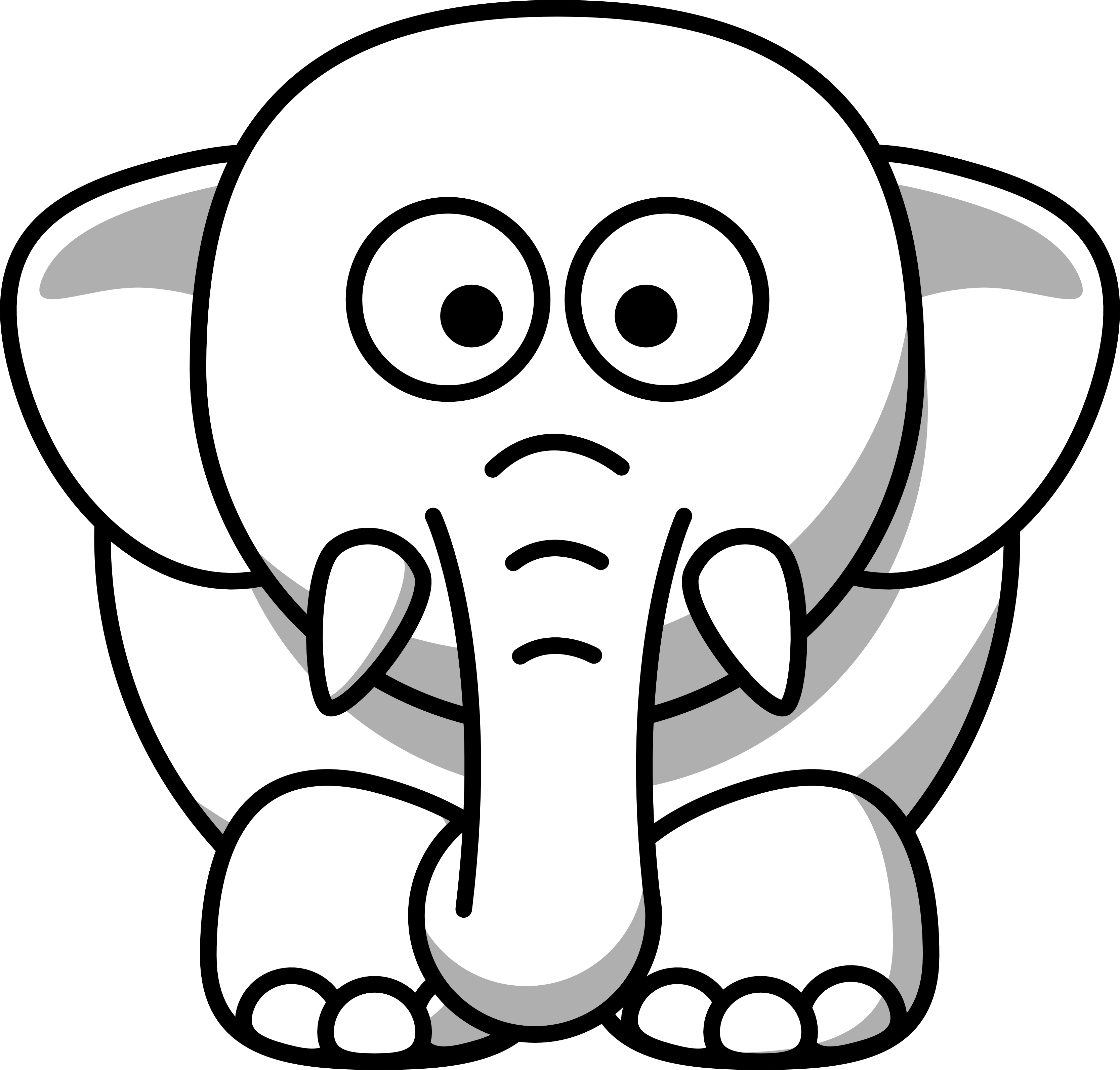 Baby Animal Clipart Black And White - Animal Black And White Clip Art - Transparent PNG Free Download
