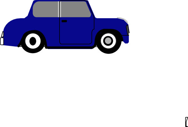 Animated Blue Car 3 Clip Art - Animated Car - Transparent PNG Free Download
