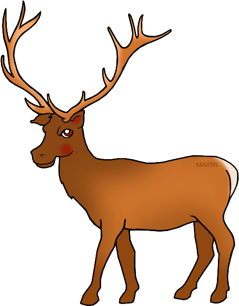 Elk Free United States Clip Art By Phillip Martin Utah - State Animal For Utah - Transparent PNG Free Download