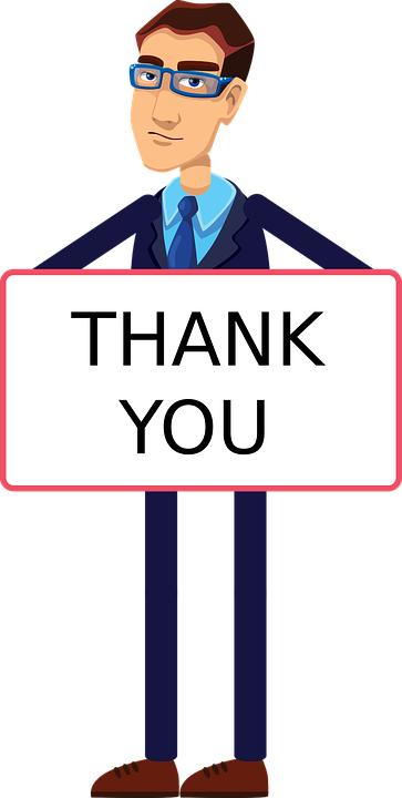 Thank You Animated Character Gentleman - Animated Character Of Thank You - Transparent PNG Free Download