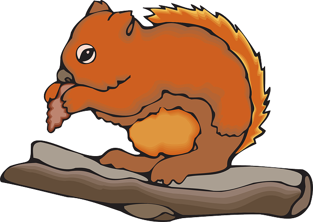 Fur Food, Branch, Chipmunk, Art, Eating, Animal, Fur - Chipmunks Animals Clipart - Transparent PNG Free Download