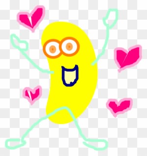 Yellow Jumping Jelly Bean Clip Art At Vector Clip Art - Free Animated Clipart Jelly Bean - Transparent PNG Free Download