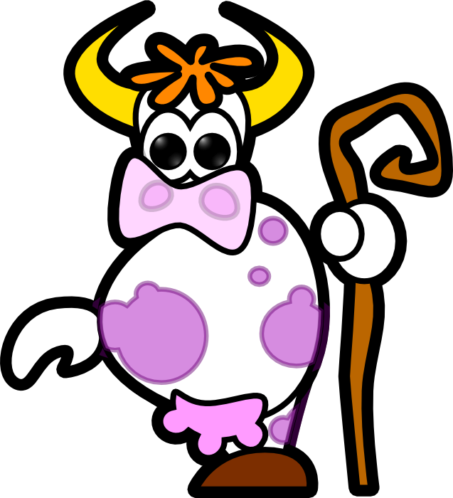 Cow Clipart Animated - Animated Cow Clipart - Transparent PNG Free Download
