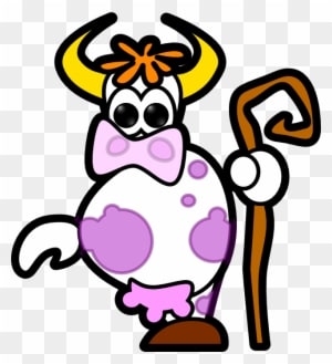 Cow Clipart Animated - Animated Cow Clipart - Transparent PNG Free Download