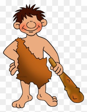 Ancient Man Clipart - Early Man Animated - Transparent PNG Free Download