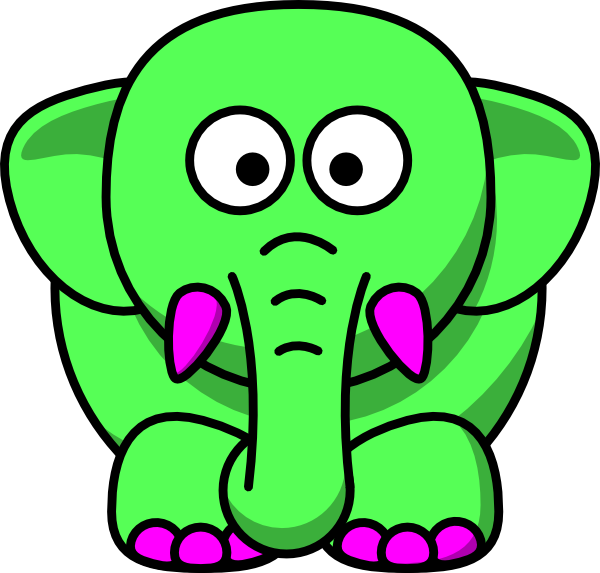Mint Clipart Elephant - Black And White Clipart Animals - Transparent PNG Free Download