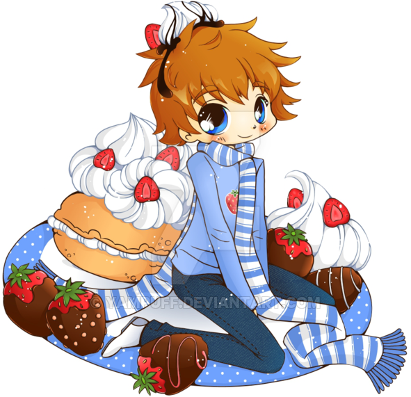 Chibi Commission By Yampuff - Anime Chibi Food Boys - Transparent PNG Free Download