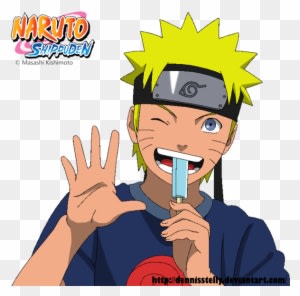 Naruto Eating Icecream - Anime Eat Ice Cream - Transparent PNG Free Download