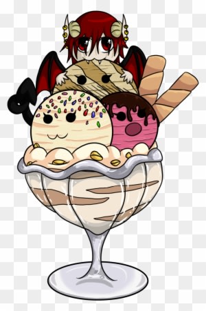 Lucifer Ice Cream Chibi By Irajiack - Anime Chibi Ice Cream - Transparent PNG Free Download