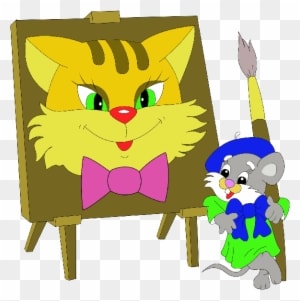 Cute Cartoon Animal Painting - Back To School Cute Animals - Transparent PNG Free Download