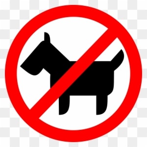 No Animals Clipart Sign - Don T Like Animals - Transparent PNG Free Download