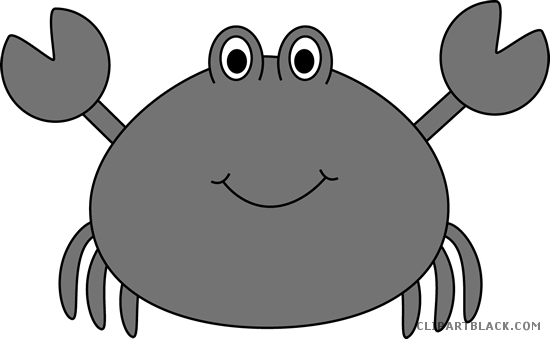 Cute Crab Animal Free Black White Clipart Images Clipartblack - Sea Animals Counting Puzzle - Transparent PNG Free Download