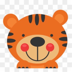 Peeking Tiger Svg Scrapbook Cut File Cute Clipart Files - Animals Peeking Clipart - Transparent PNG Free Download