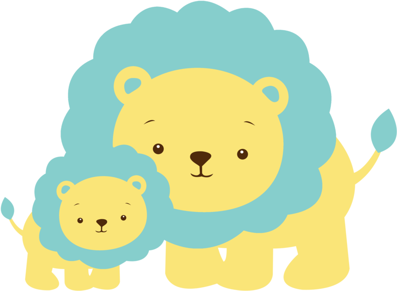 Blue Baby Animal Clipart - Baby Animals Blue - Transparent PNG Free Download