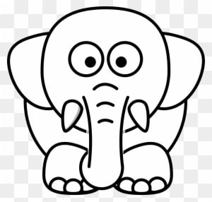 Clipartist Net Clip Art Lemmling Cartoon Elephant Black - Black And White Clipart Animals - Transparent PNG Free Download
