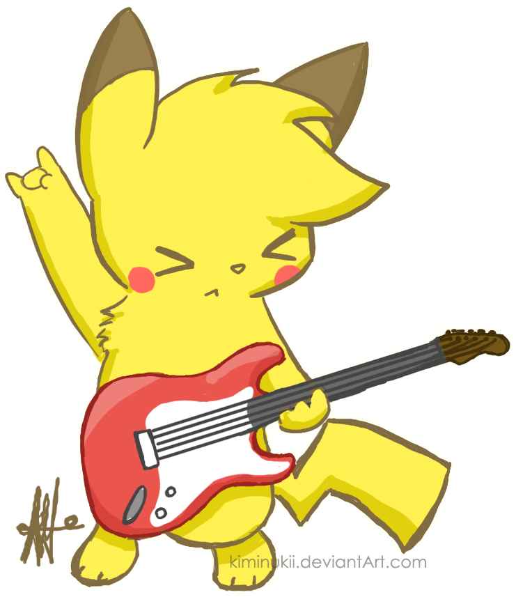 Lets Rock By Kiminukii - Anime De Pikachu Tiernas - Transparent PNG Free Download