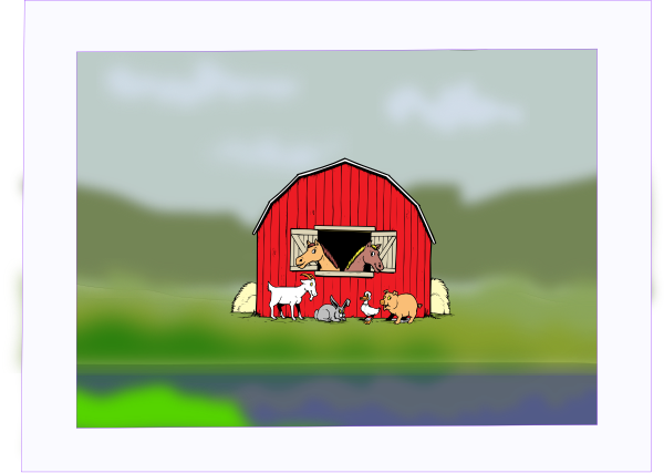 Barn Yard Painting Clip Art - Farm Animals - Transparent PNG Free Download