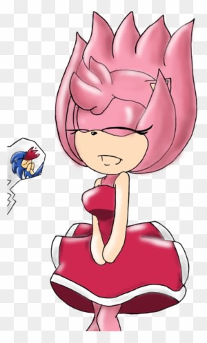 Windy Day By Tropicalcandy - Amy Rose And Sonic Anime - Transparent PNG Free Download