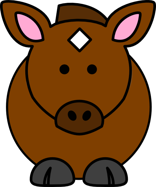 Horse Head Cartoon - Farm Animals Cartoon Clipart - Transparent PNG Free Download